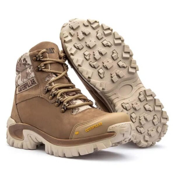 Bota Caterpillar 2064 Creme Nobuck S01