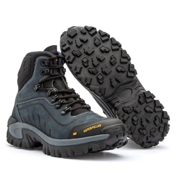 Bota Caterpillar Conquest Azul Nobuck - Imagem 2