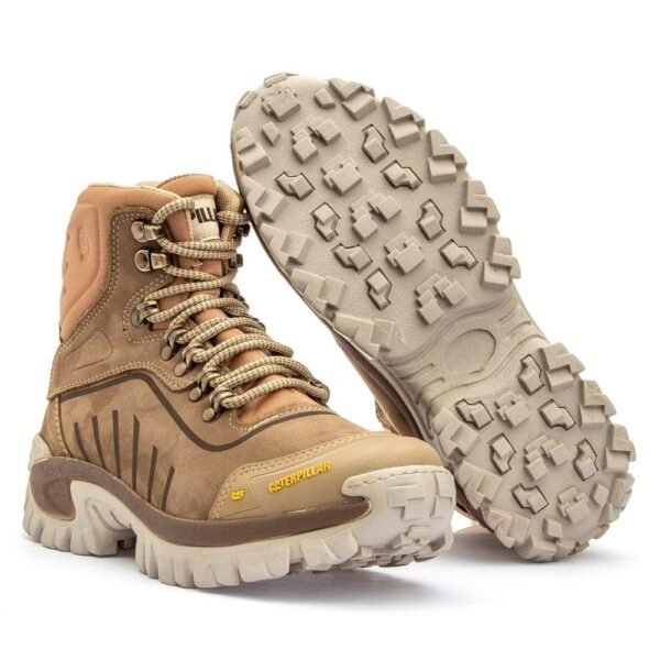 Bota Caterpillar Conquest Creme Nobuck - Imagem 3