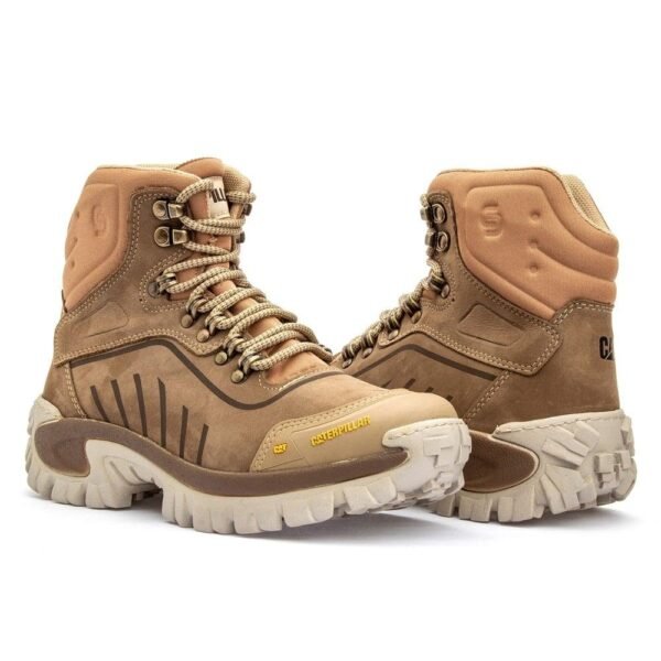 Bota Caterpillar Conquest Creme Nobuck - Imagem 2