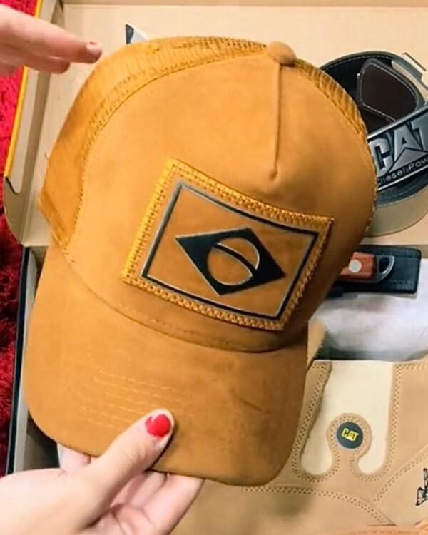 Kit Caterpillar - Botina + Boné + Cinto + Faca (Oferta do trabalhador, Só Hoje!) - Imagem 5