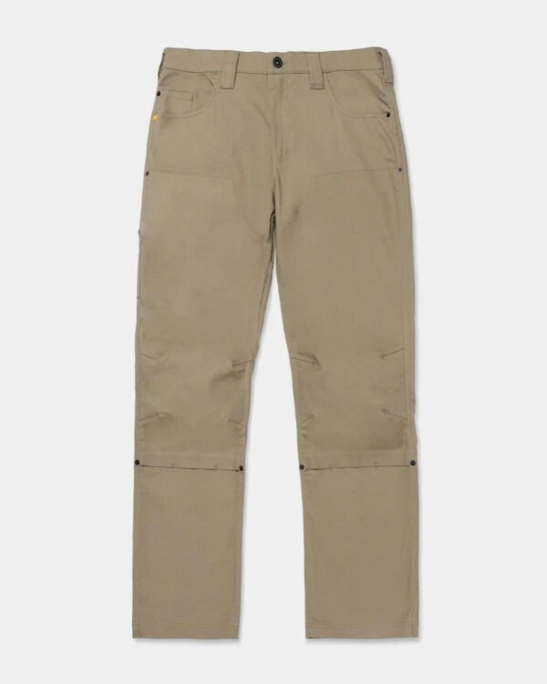 CALÇA DE CANVAS COM ELÁSTICO DUPLO PARA HOMENS - CORTE RETO