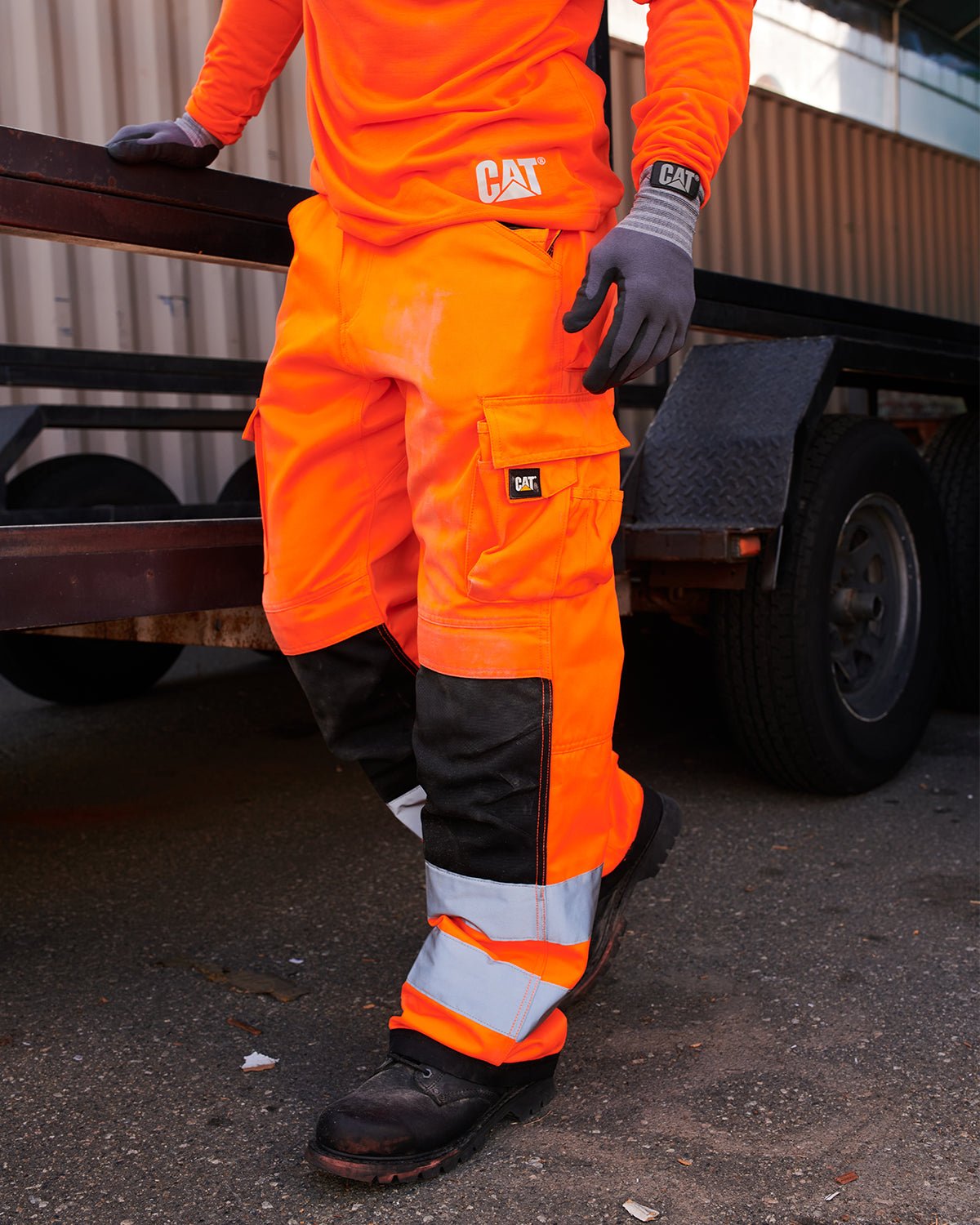 Calças Hi-Vis Laranja