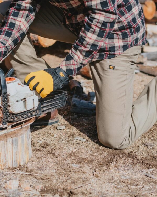 CALÇA DE TRABALHO UTILITÁRIA EM CANVAS ELÁSTICO MASCULINA - CORTE RETO - Imagem 2