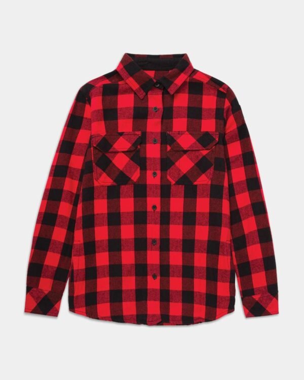 CAMISA FLANELADA COM XADREZ FEMININA - Imagem 4