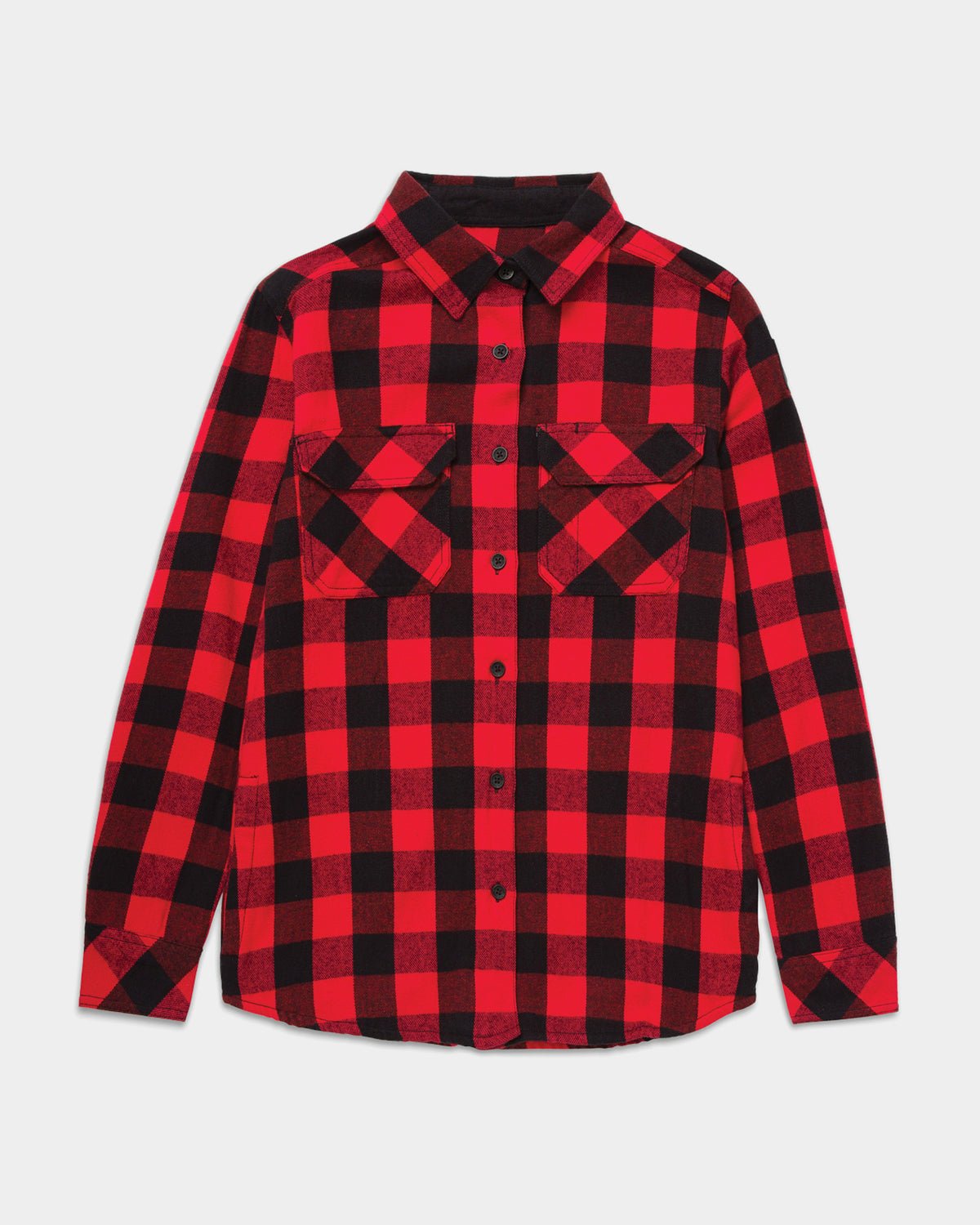 Flanela Xadrez Buffalo - Vermelho e Preto