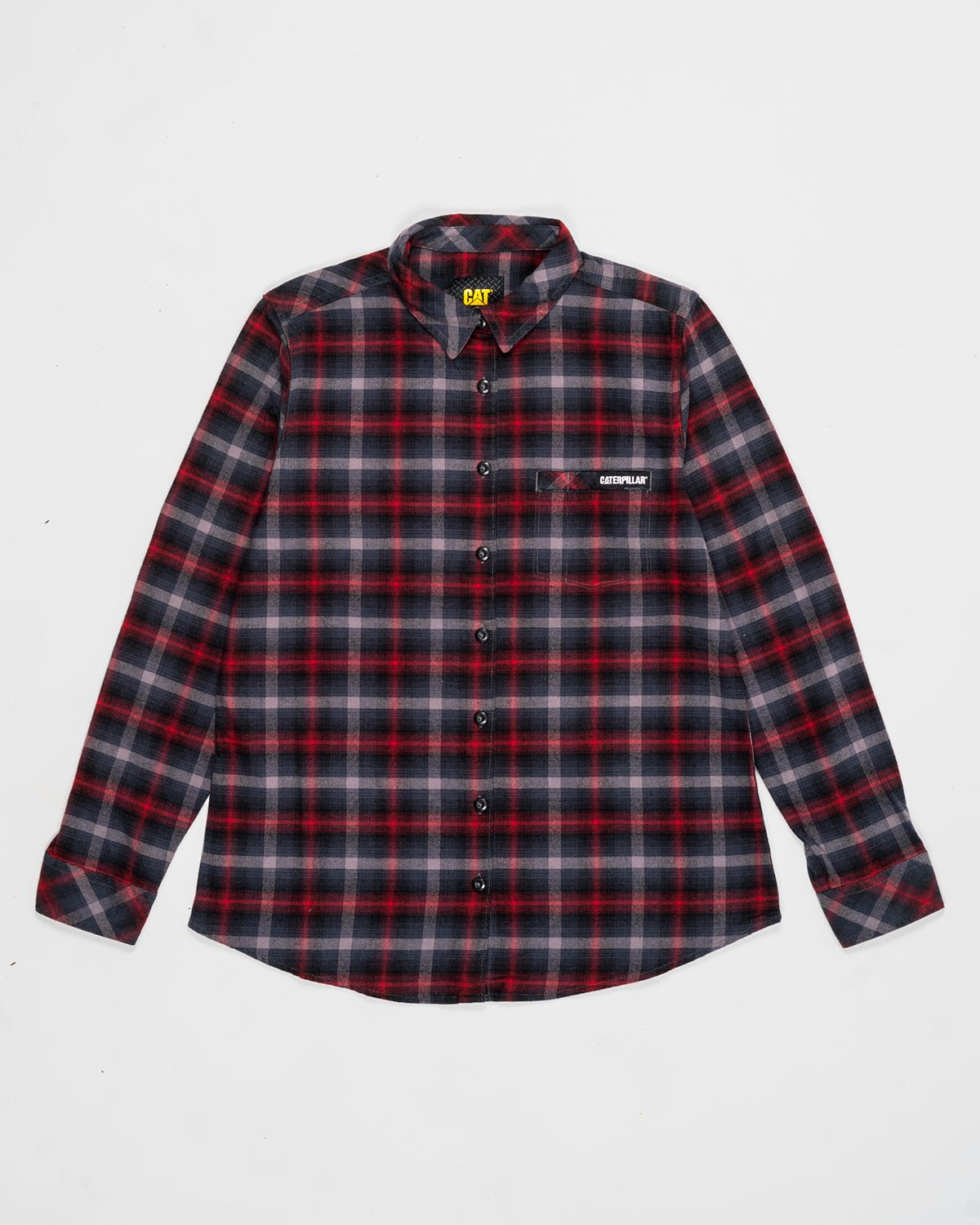 Camisa de Flanela Vermelha e Carvão