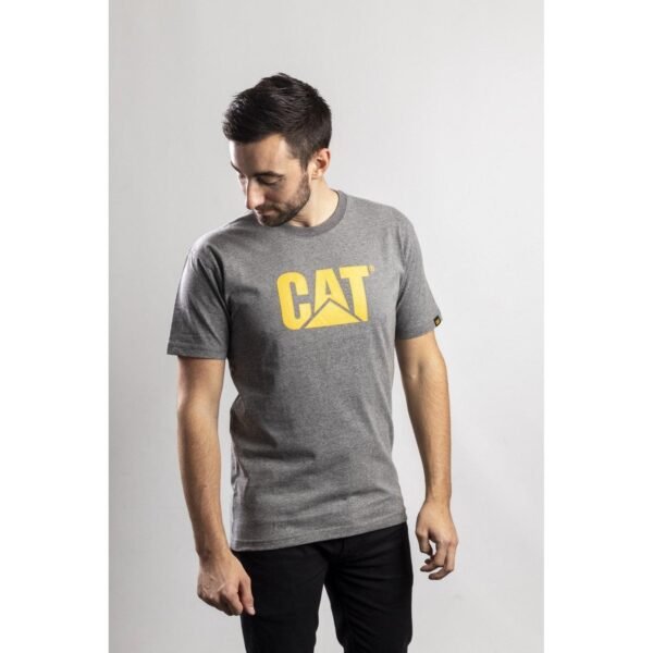 Camiseta com Logo da Marca - Cinza Escuro Mescla - Imagem 2