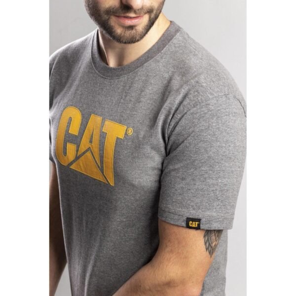 Camiseta com Logo da Marca - Cinza Escuro Mescla - Imagem 5