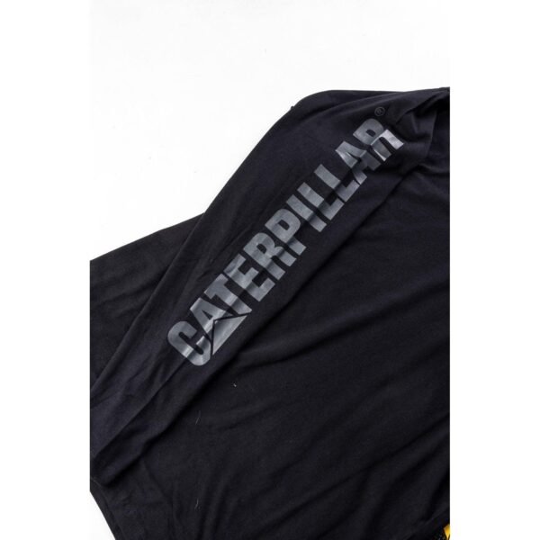 Camiseta de Manga Longa com Capuz Preta - Imagem 5