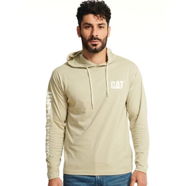 Camiseta de Manga Longa com Capuz Branca - Imagem 2