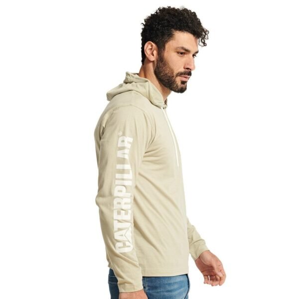 Camiseta de Manga Longa com Capuz Branca - Imagem 4