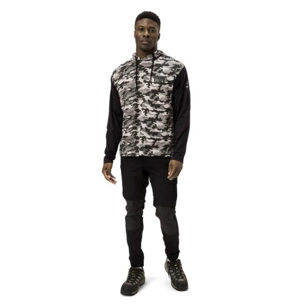 Camiseta de Manga Longa com Capuz Camuflada - Imagem 2