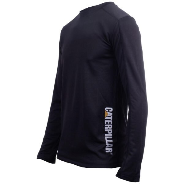 Camiseta de Manga Longa Coolmax Preta - Imagem 3