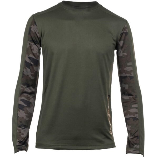 Camiseta de Manga Longa Coolmax Camuflada