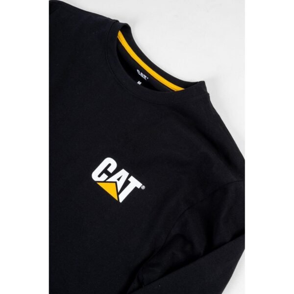 Camiseta de Manga Longa com Banner de Marca - Preta - Imagem 5