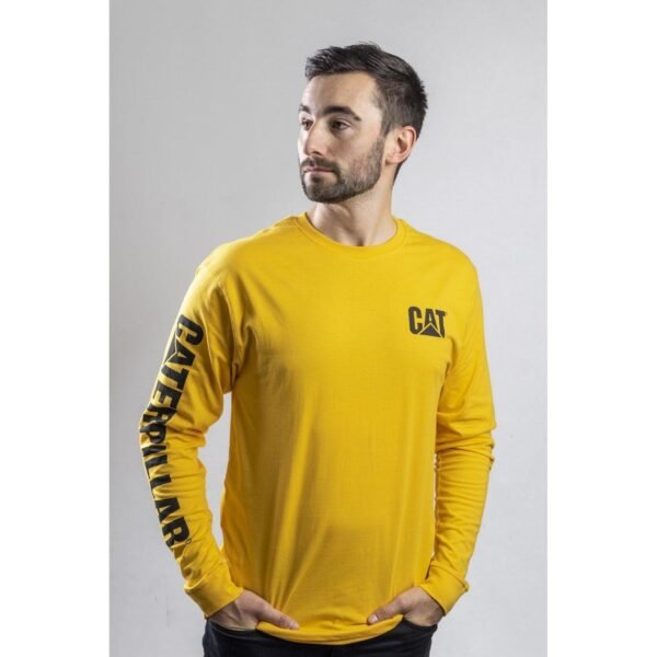 Camiseta de Manga Longa com Logo Trademark Amarela - Imagem 7