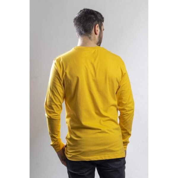 Camiseta de Manga Longa com Logo Trademark Amarela - Imagem 8