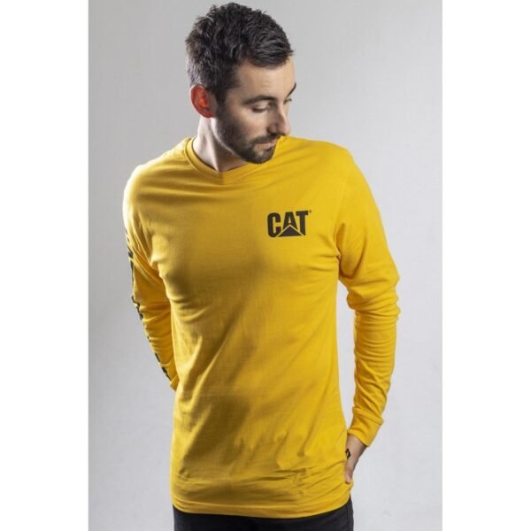 Camiseta de Manga Longa com Logo Trademark Amarela - Imagem 9