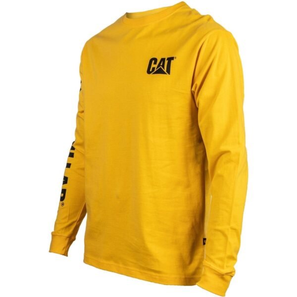 Camiseta de Manga Longa com Logo Trademark Amarela - Imagem 4