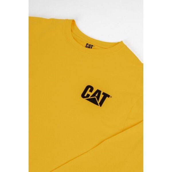 Camiseta de Manga Longa com Logo Trademark Amarela - Imagem 5
