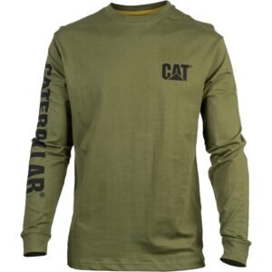 Camiseta de Manga Longa com Banner de Marca