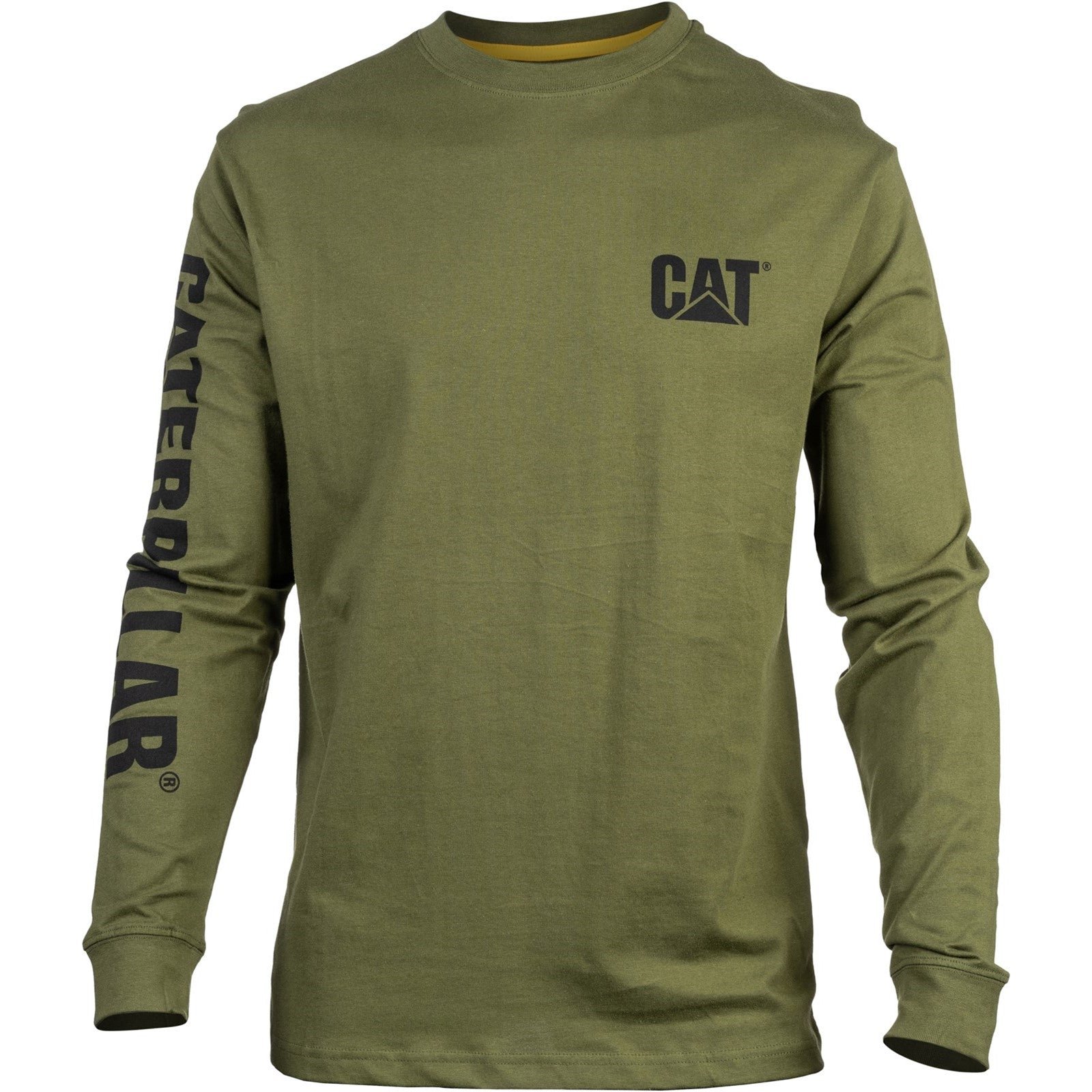 Camiseta de Manga Longa com Banner de Marca